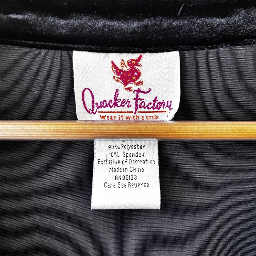 Quacker Factory 2 Piece Set Womens Velour‎ Sequin 3X Cardigan Tank Holiday - Picture 10 of 14